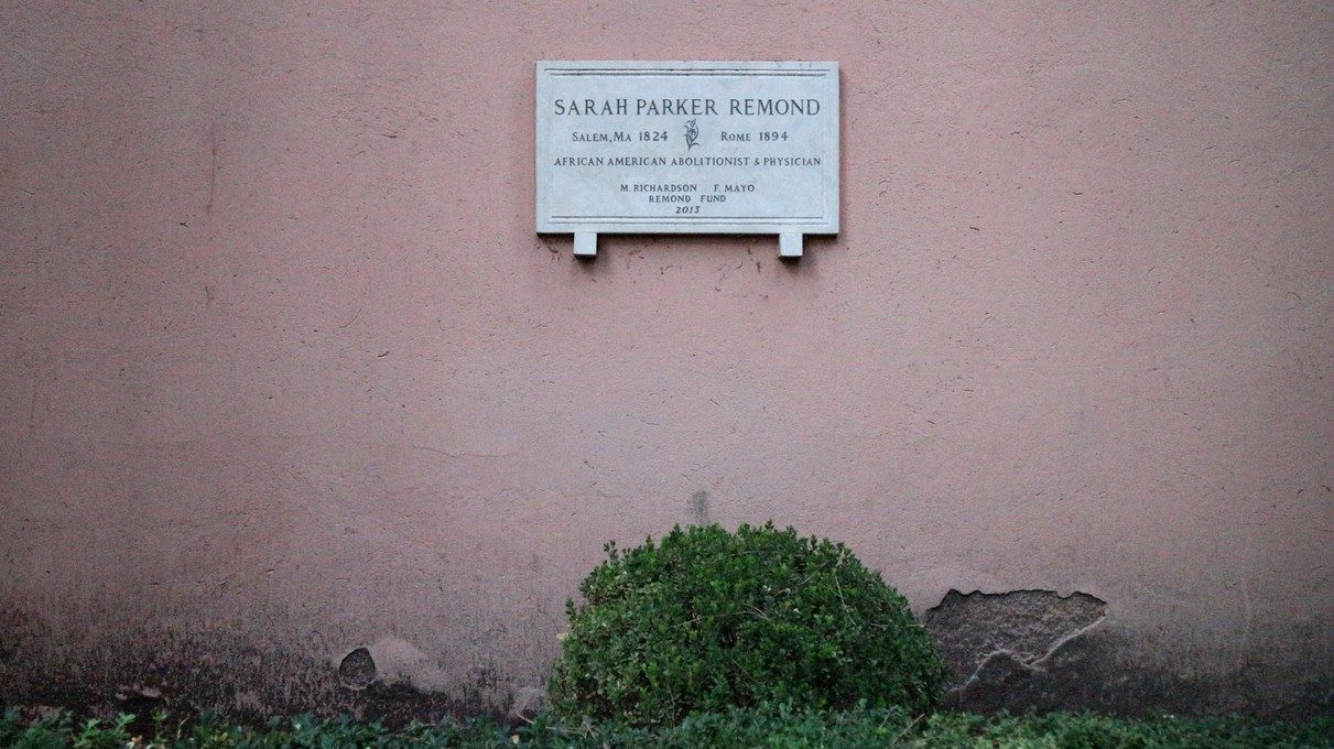 Sarah Parker Remond's memorial plaque, Rome (2).jpg